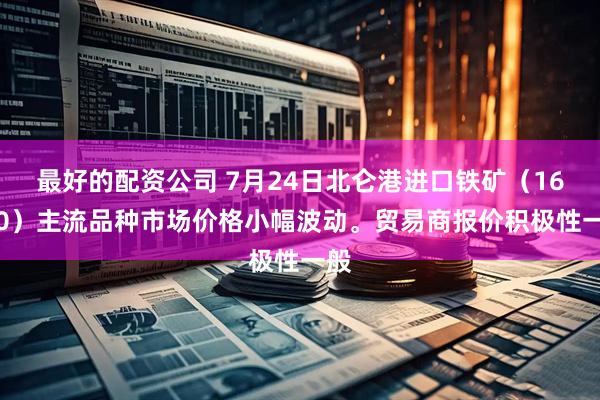 最好的配资公司 7月24日北仑港进口铁矿（16:00）主流品种市场价格小幅波动。贸易商报价积极性一般